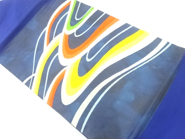 JAPANESE KIMONO / NAGOYA OBI / SILK / WOVEN STREAM